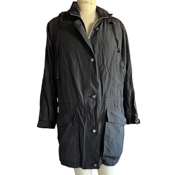 Vintage Jacket Unisex Size Small Black Cargo Outerwear Adventure Ready - Picture 1 of 8